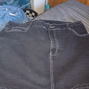Black Women's Jean Skirt